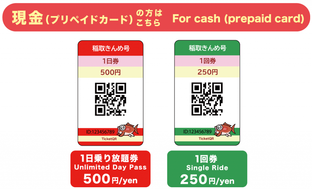 稲取きんめ号 プリペイドカード利用方法